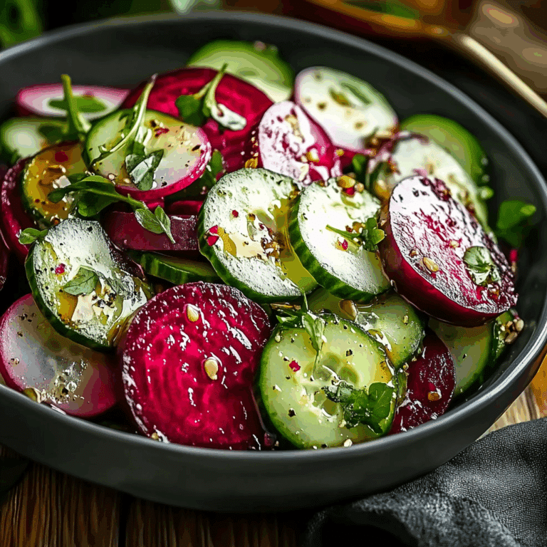 Crisp Cucumber and Beetroot Salad