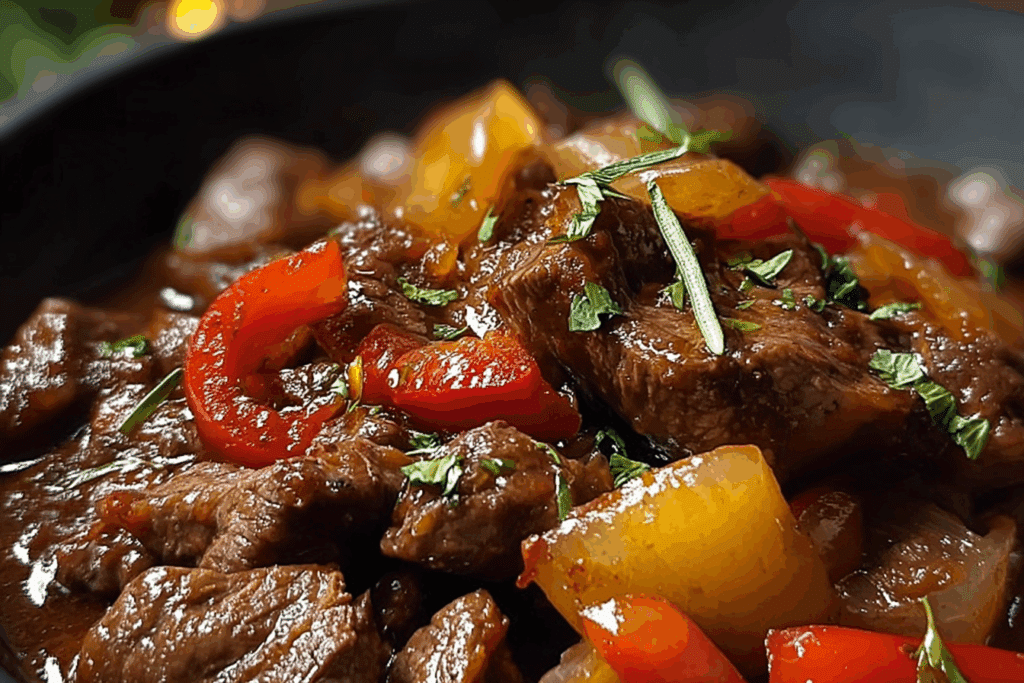 Crockpot Pepper Steak