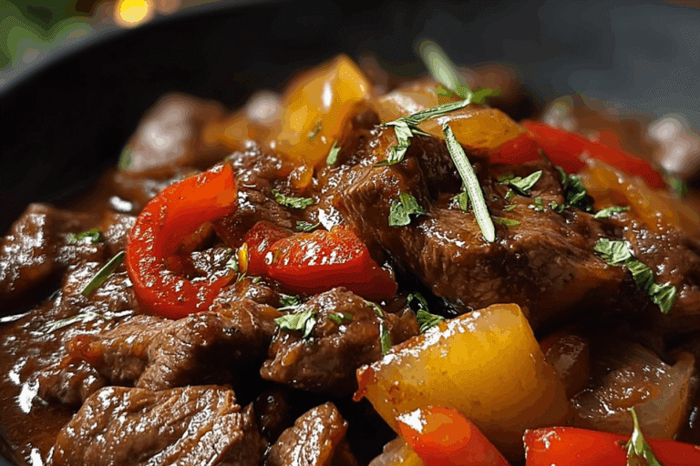 Crockpot Pepper Steak