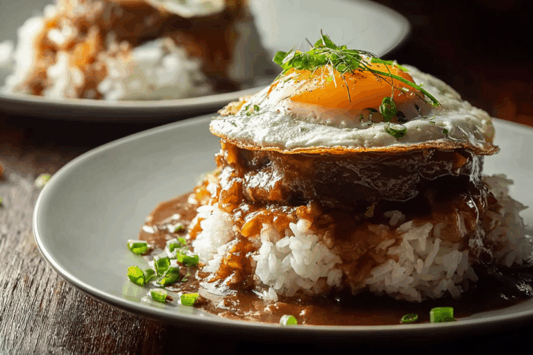 Loco Moco Hawaiian Lunch