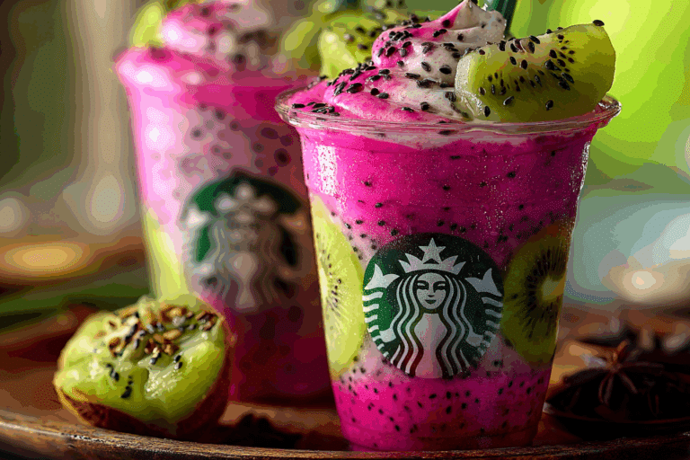 Kiwi Dragonfruit Crush Frappuccinos