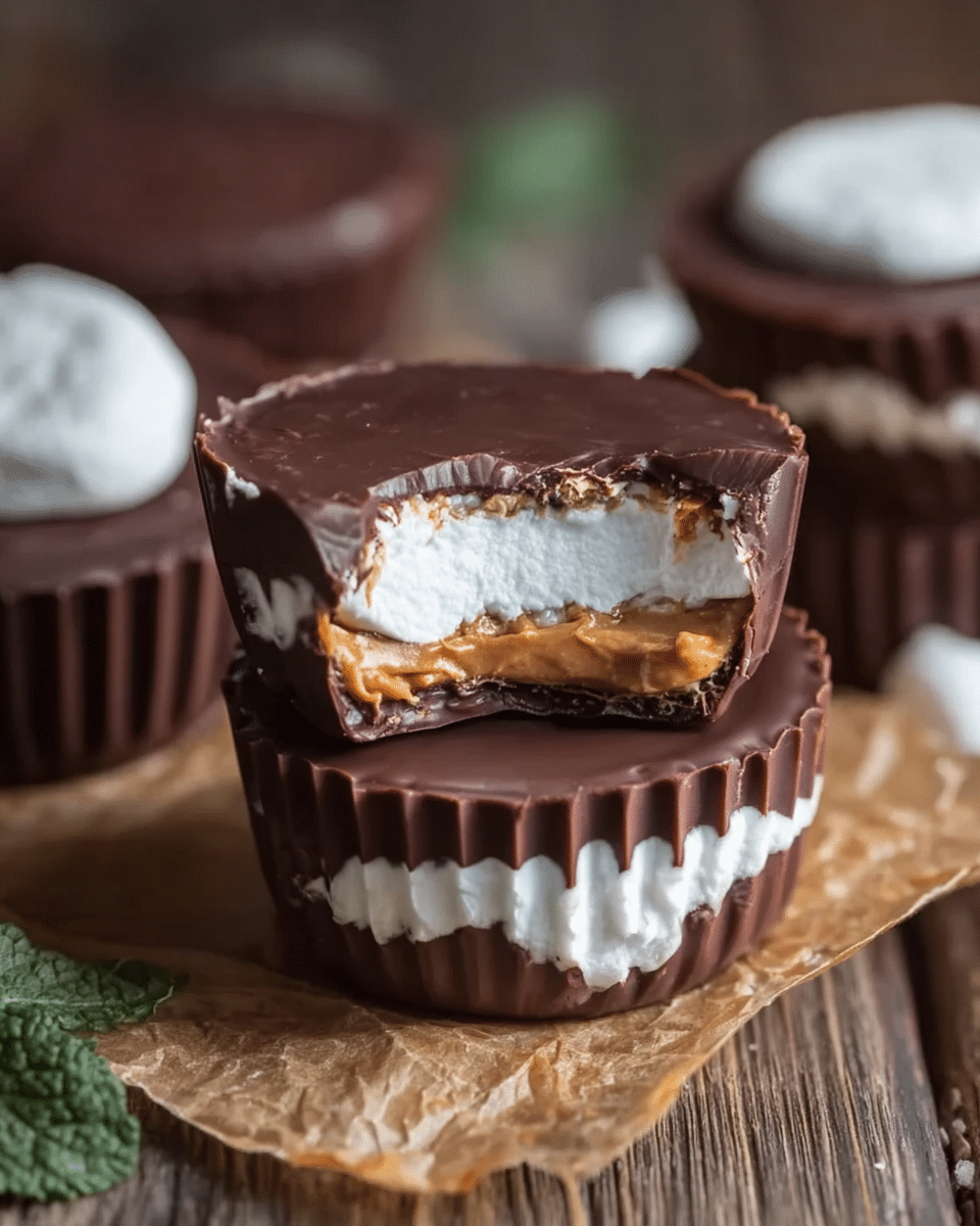 PEANUT BUTTER MARSHMALLOW CUPS