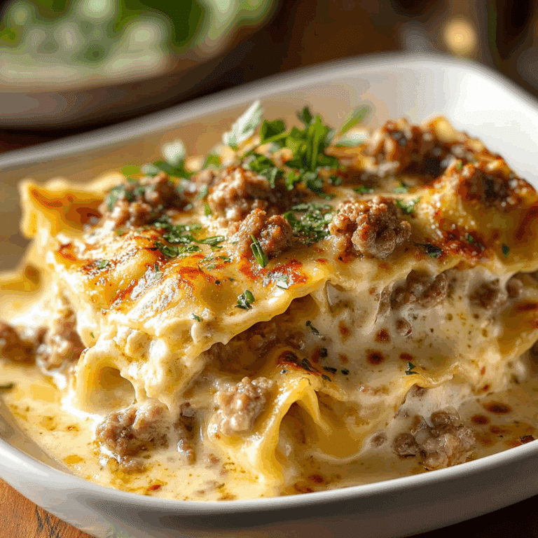 Sausage Alfredo Ravioli Lasagna