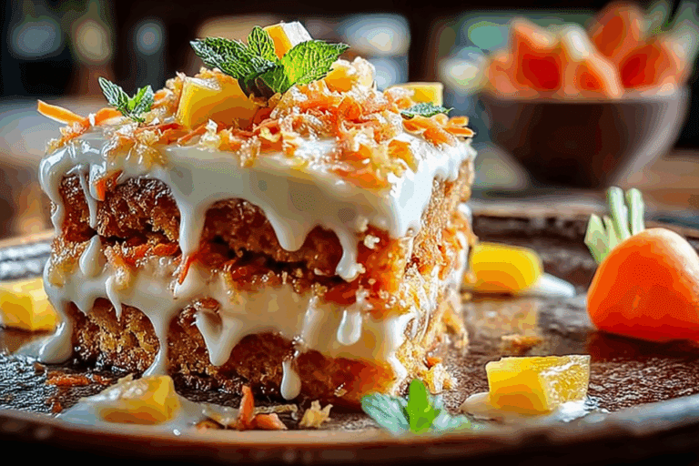 Hawaiian Carrot Pineapple Cake