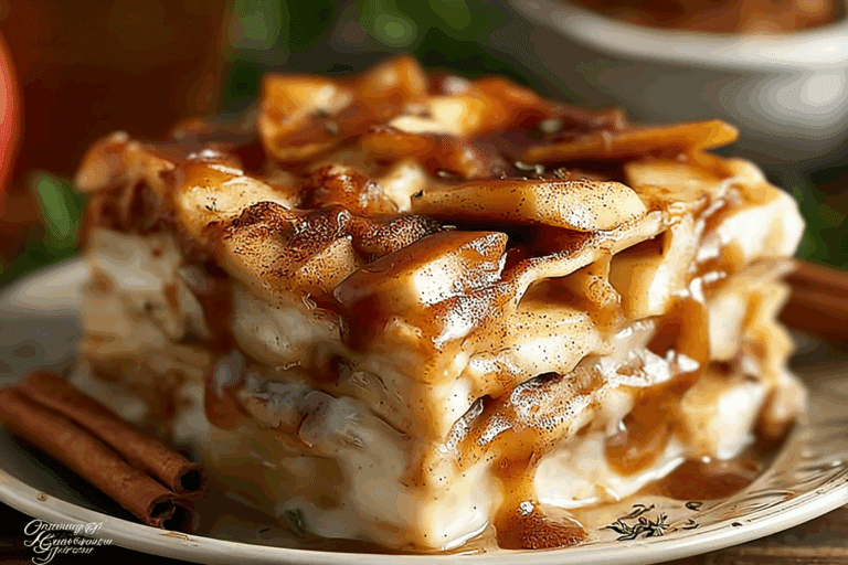 Cinnamon Roll Apple “Lasagna”