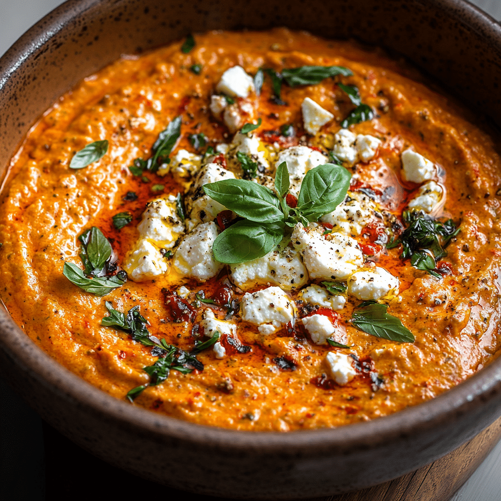 Spicy Red Pepper & Feta Dip