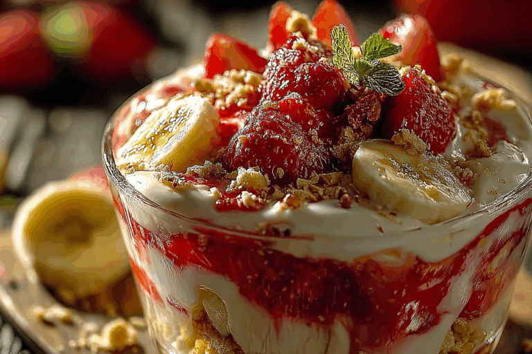 Strawberry Cheesecake Banana Pudding
