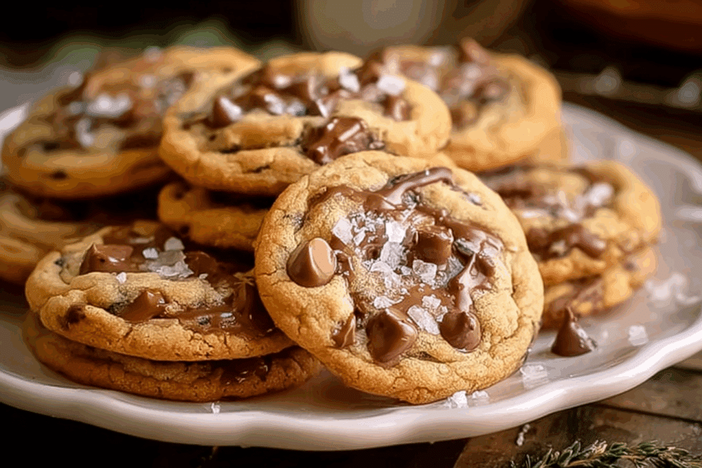 Caramel Chocolate Chip Cookies