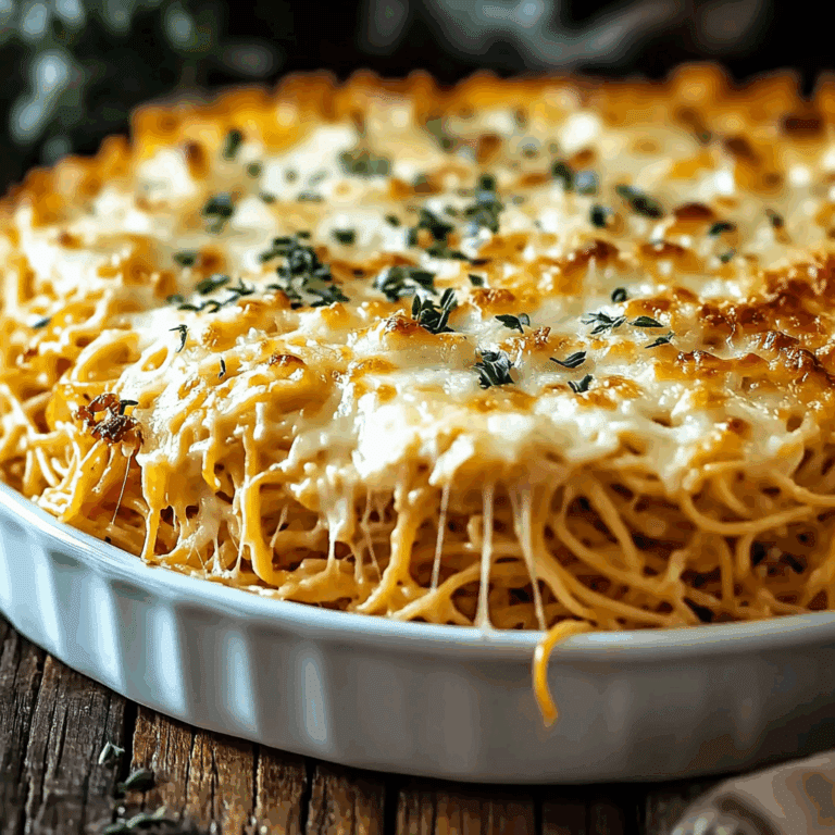 Baked Cream Cheese Spaghetti Casserole