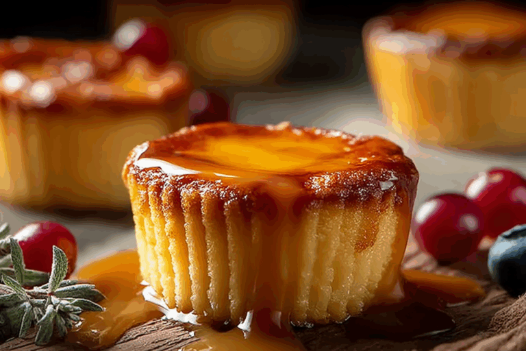 Velvety Caramel Flan Muffins: A Decadent Fusion Dessert
