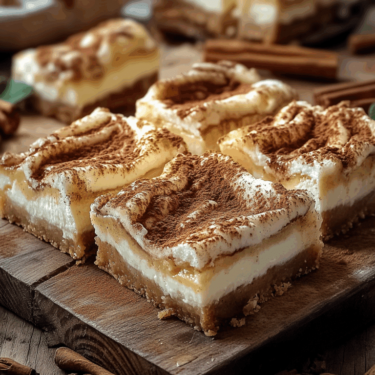 Ooey-Gooey Cinnamon Roll Cheesecake Bars