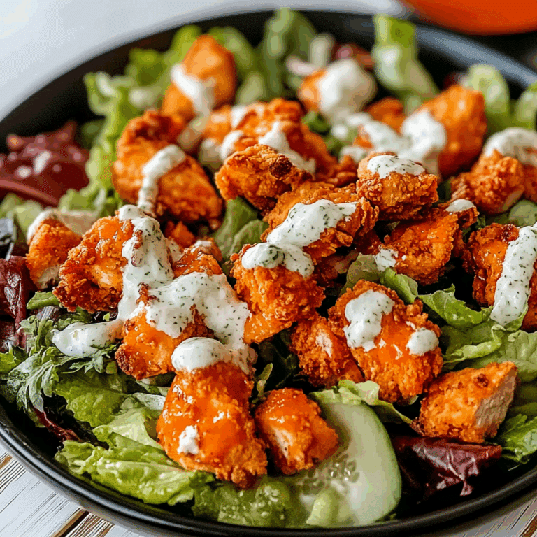 Fried Buffalo Chicken Salad