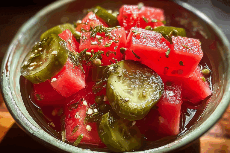 Watermelon & Pickle Snack