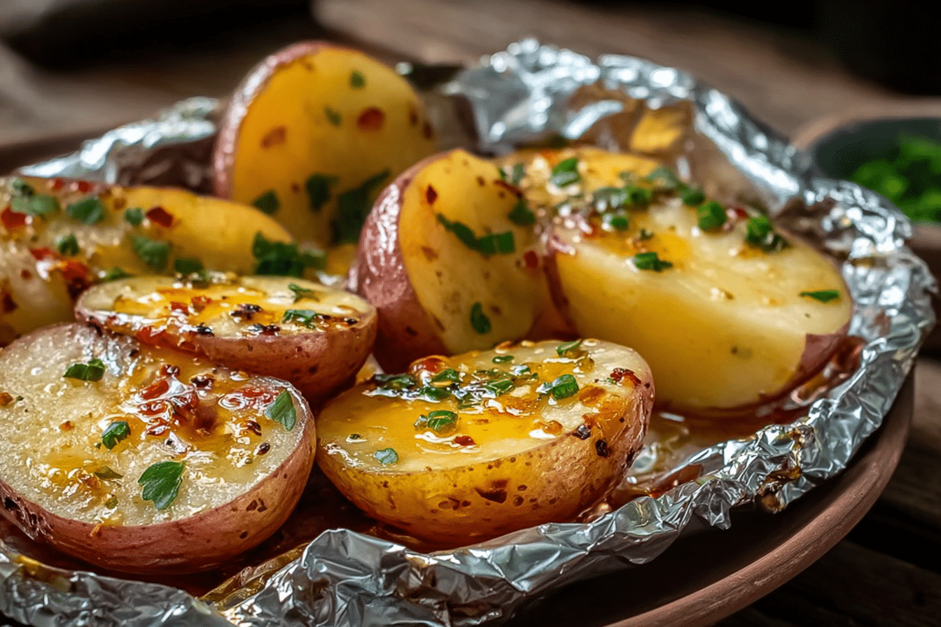 Crock Pot Foil-Wrapped Potatoes