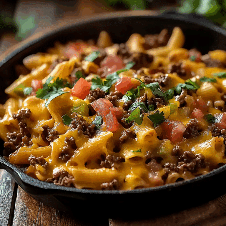 Cheesy Queso Taco Pasta