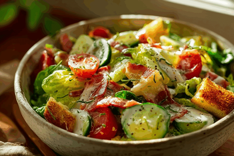 Cucumber Ranch BLT Salad