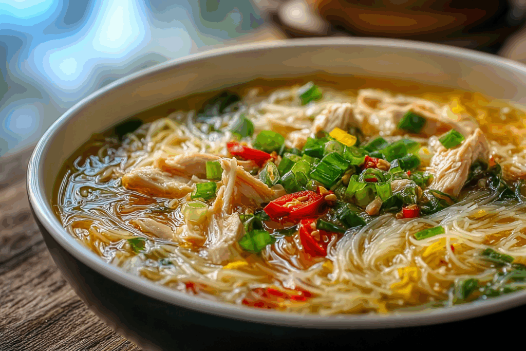 Cozy Chicken Vermicelli Soup Delight