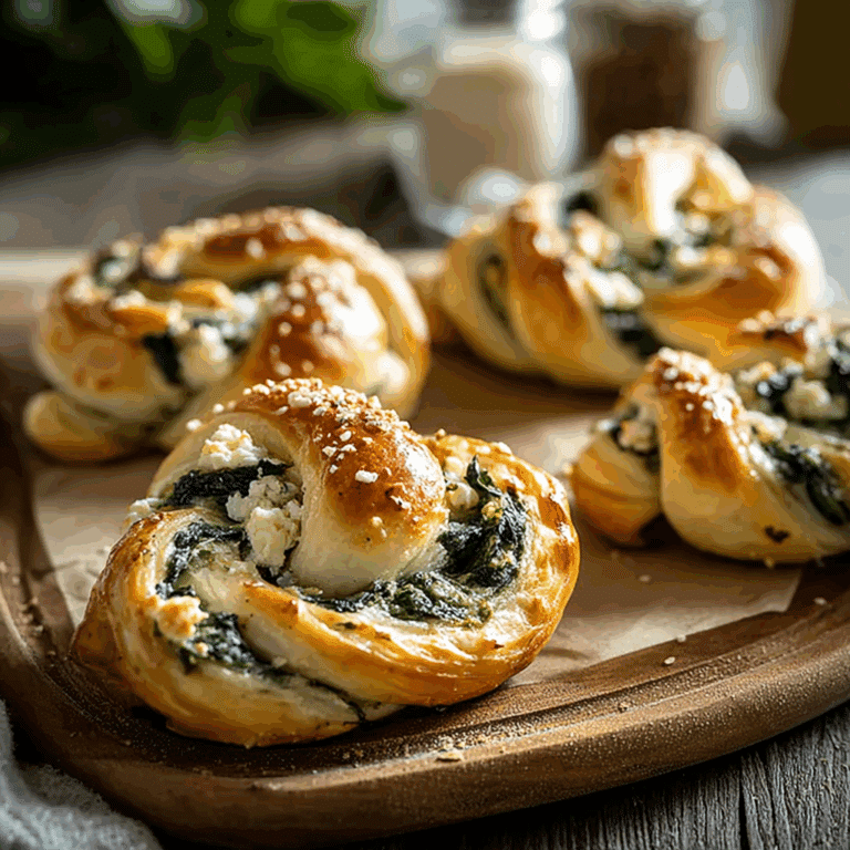 Spinach and Cheese Stuffed Twists