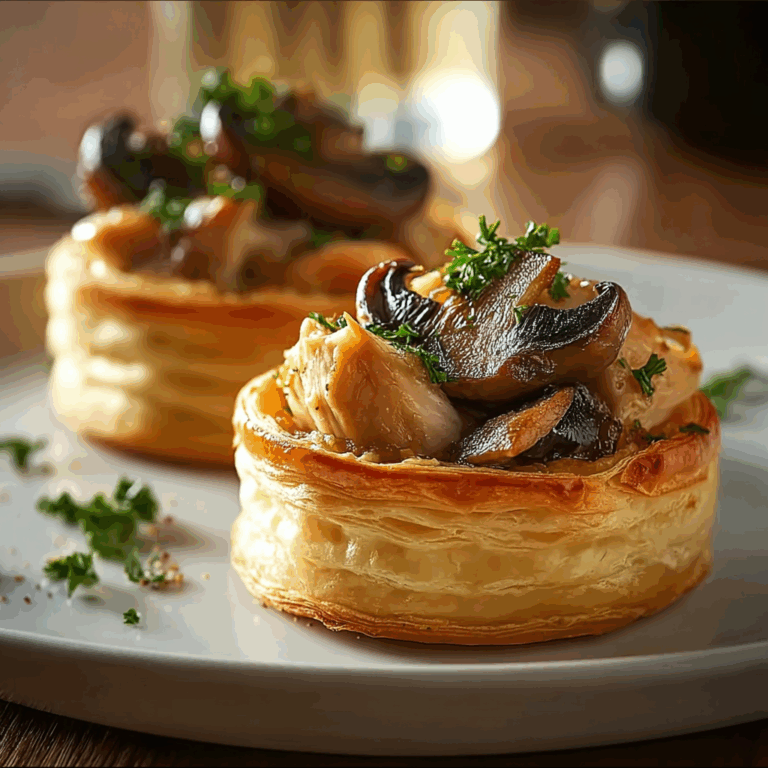 Chicken and Mushroom Vol-au-Vents