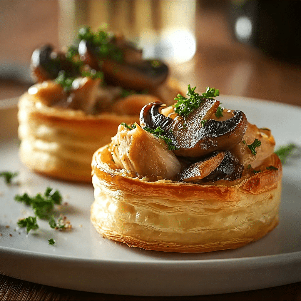 Chicken and Mushroom Vol-au-Vents