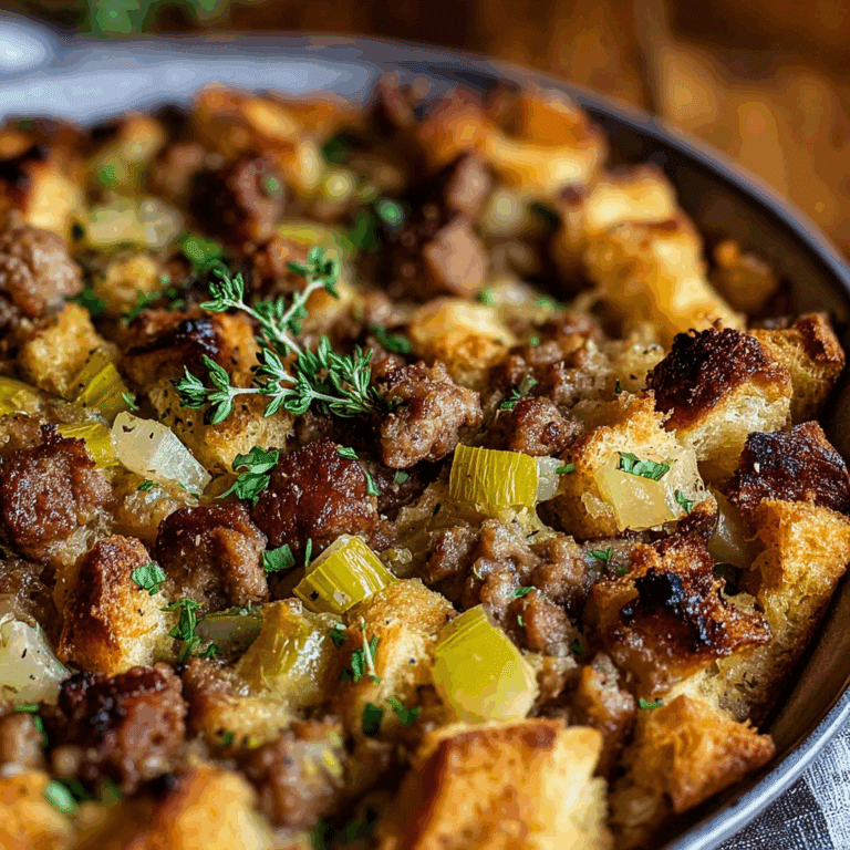 Sourdough Stuffing with Sausage