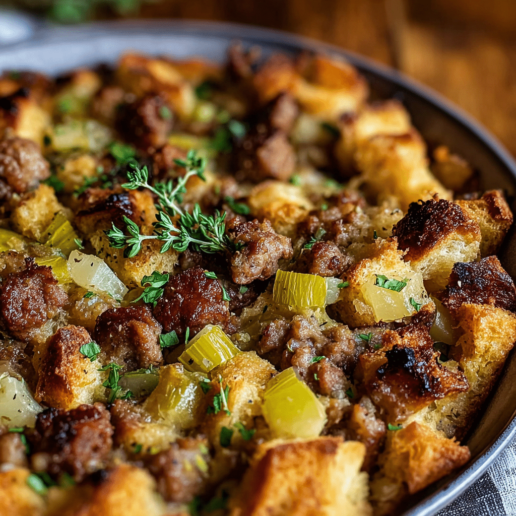 Sourdough Stuffing with Sausage