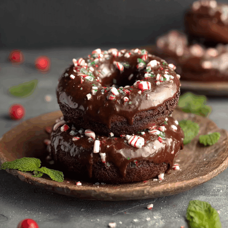 Chocolate Peppermint Donuts