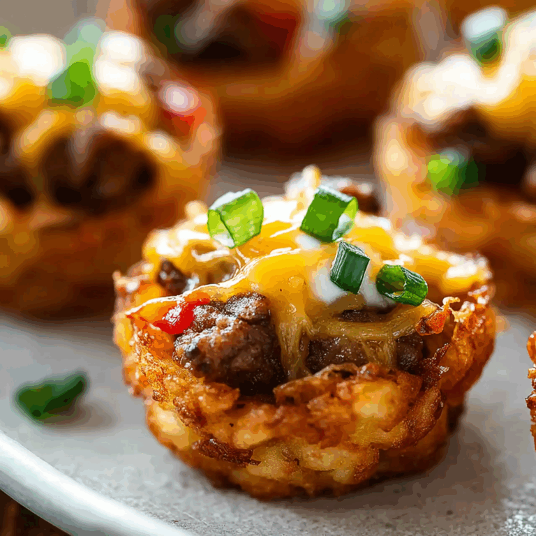 Cheeseburger Tater Tot Cups