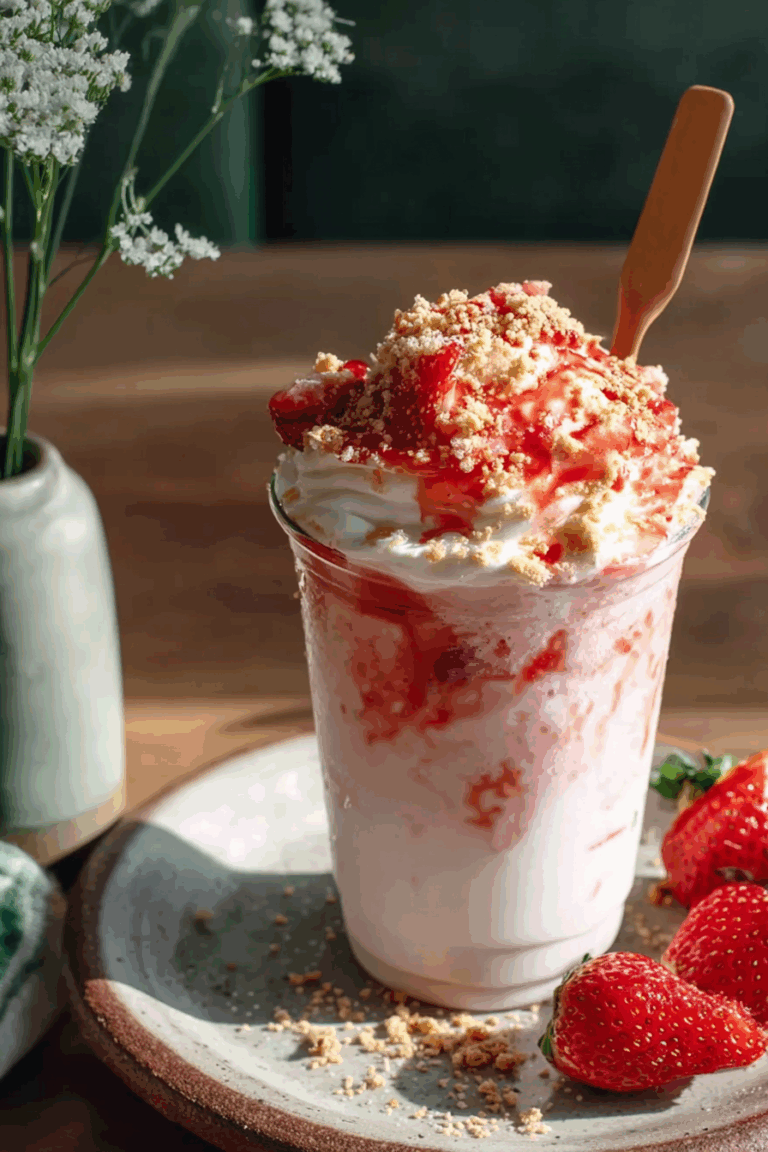 Strawberry Shortcake Frappuccino