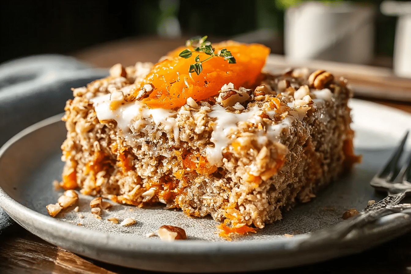 High Protein Carrot Cake Baked Oatmeal