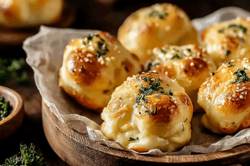 Cheese-Filled Garlic Knots Recipe