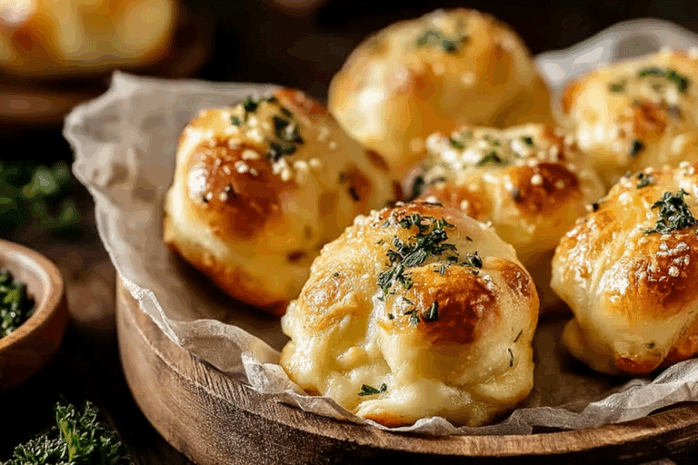 Cheese-Filled Garlic Knots Recipe