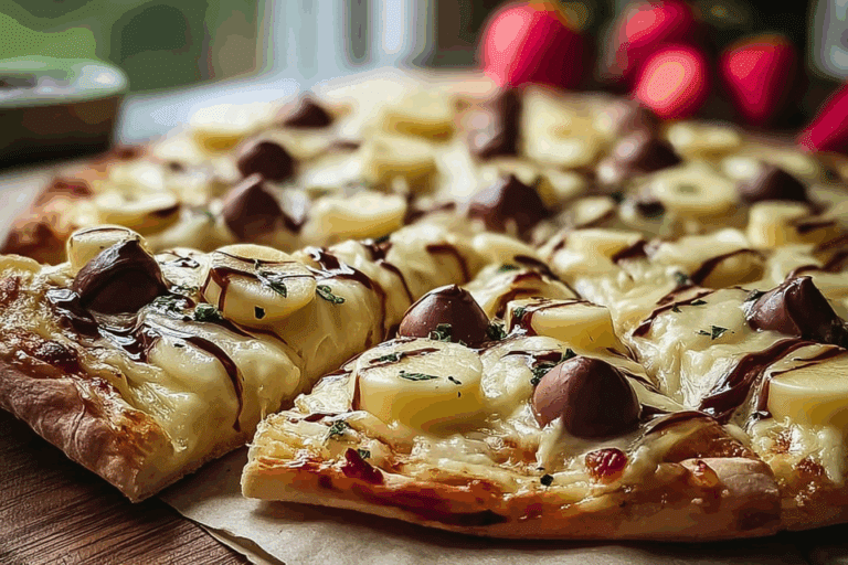 Easy White Chocolate Brownie Pizza