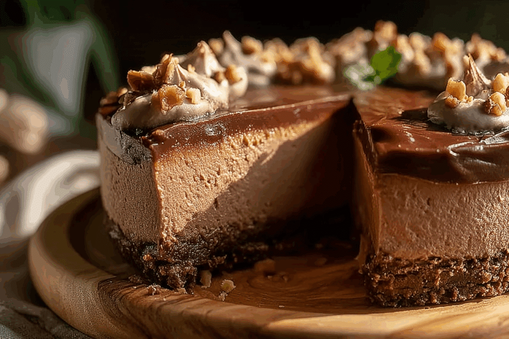 No Bake Nutella Cheesecake