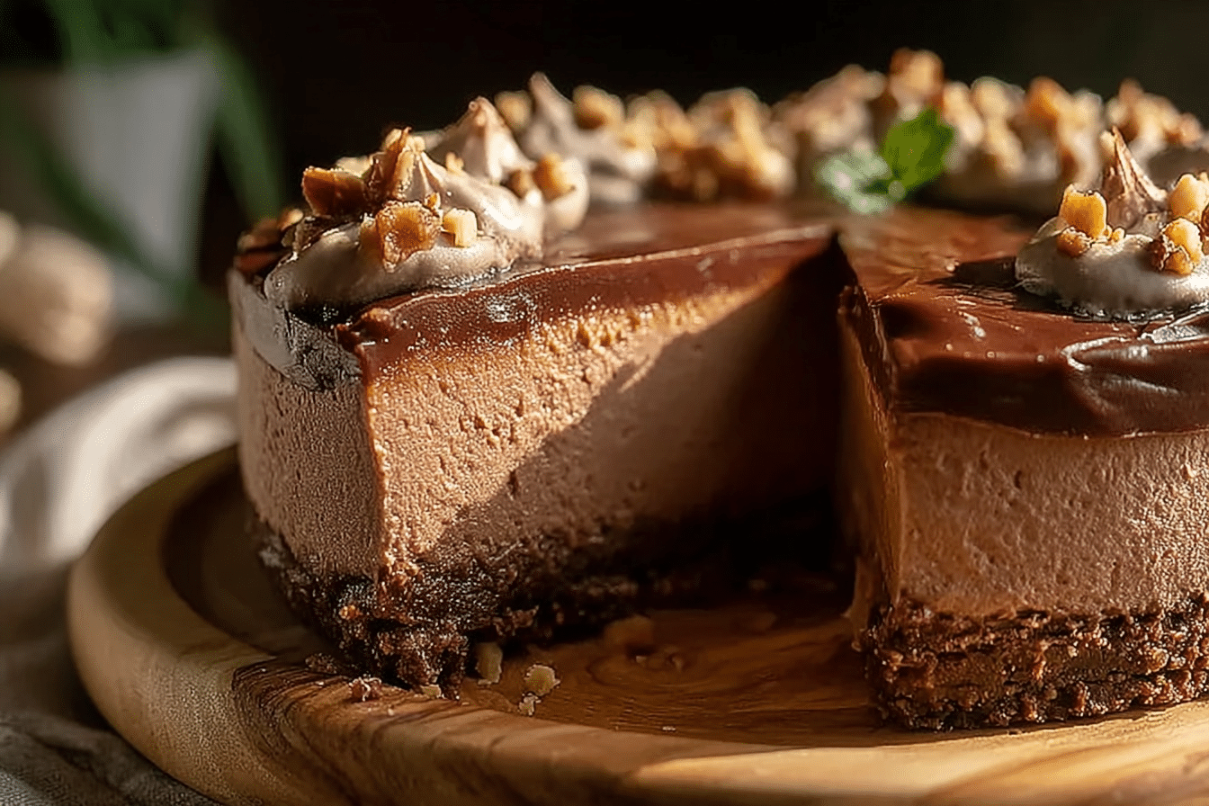 No Bake Nutella Cheesecake