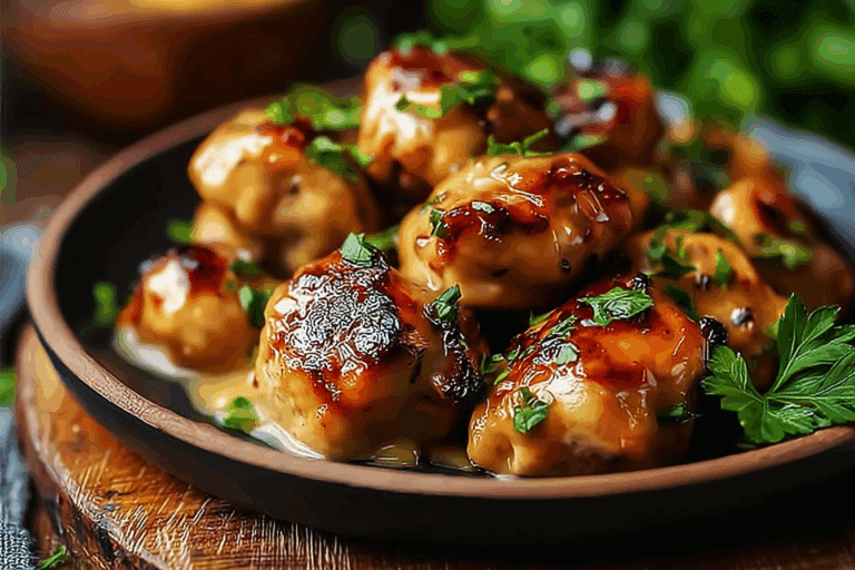 Mushroom Chicken Bites