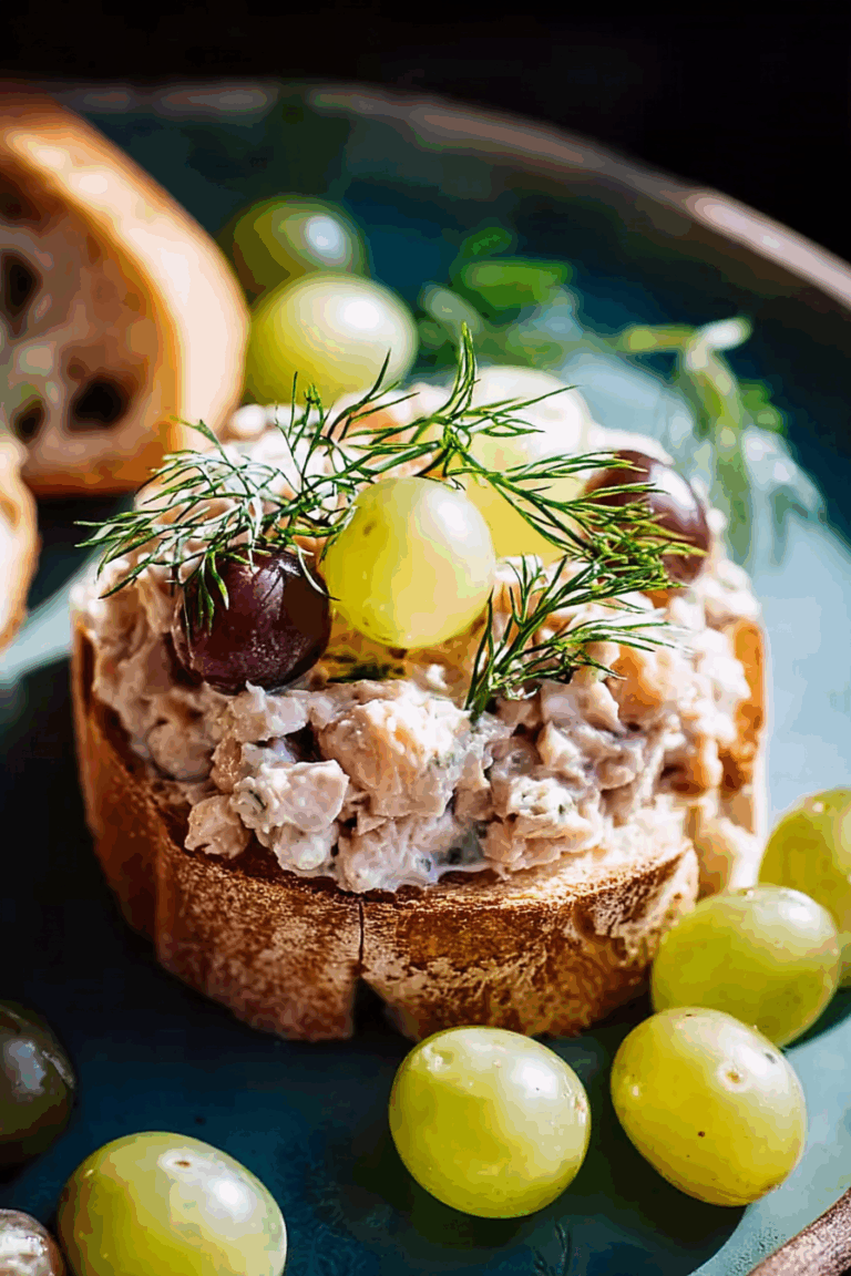 Trout Rillettes with Dill and Green Grapes