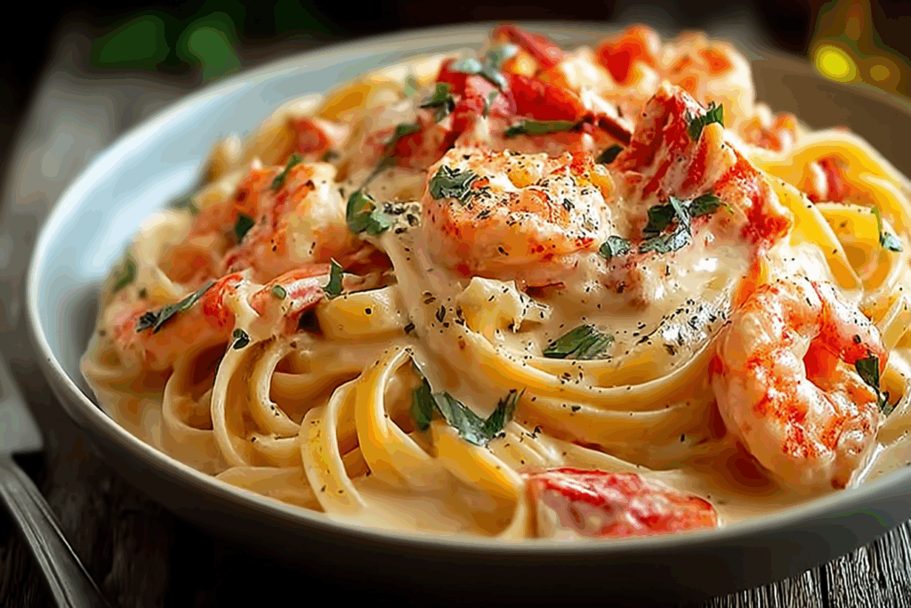 Gourmet Lobster Pasta in a Creamy Dream Sauce