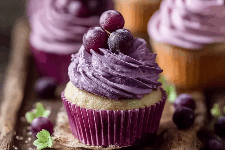 Grape Crush Cupcakes