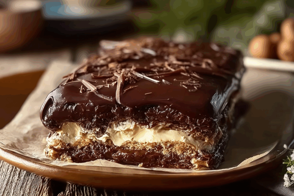 No-Bake Chocolate Eclair Cake