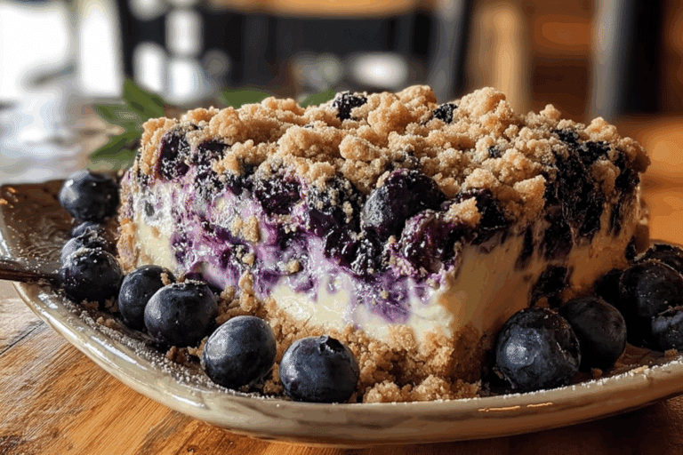 Sherry’s Blueberry Cream Cheese Crumb Cake