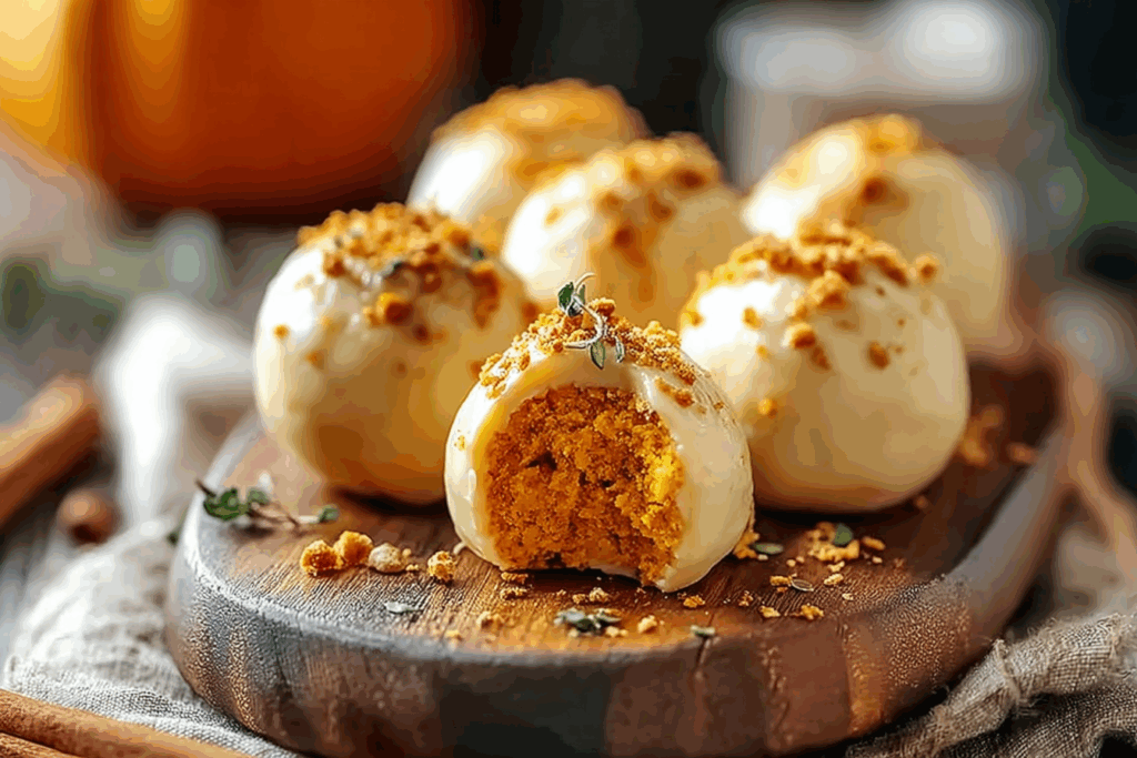 No-Bake Pumpkin Cheesecake Balls