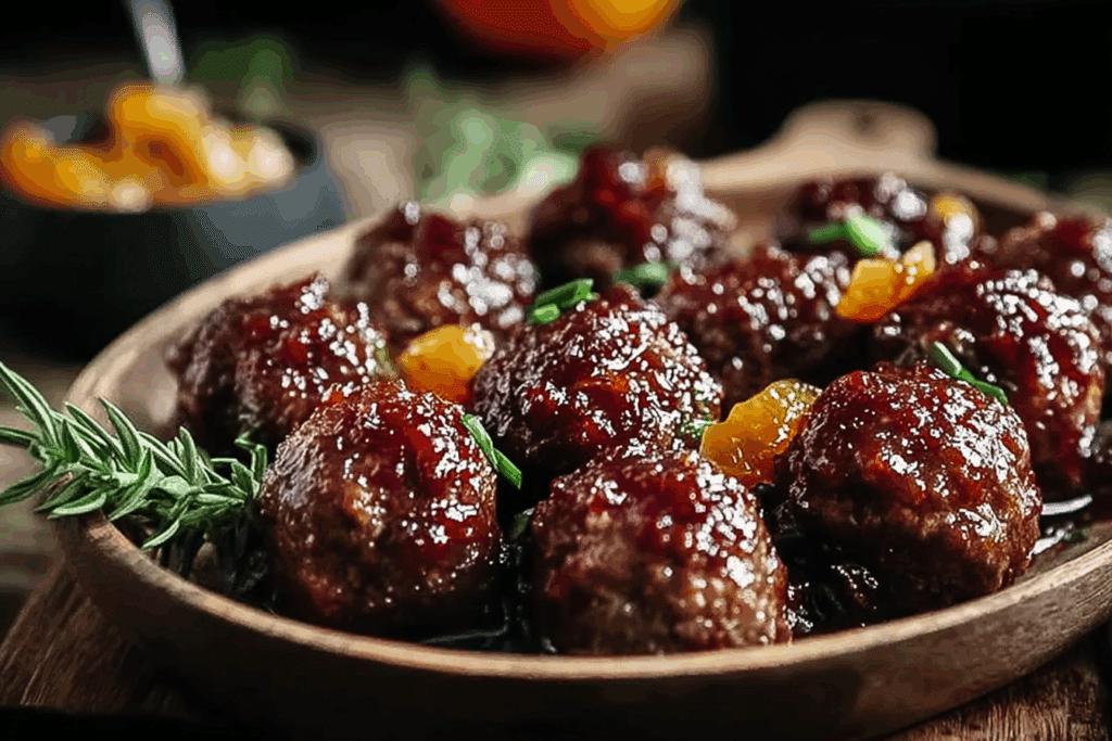 Easy Fig Jam Meatballs