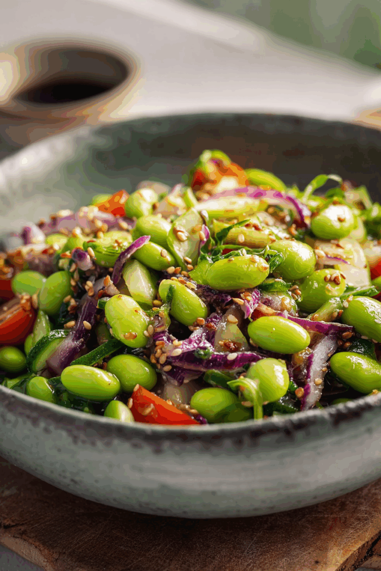 Edamame Salad with Sesame Dressing