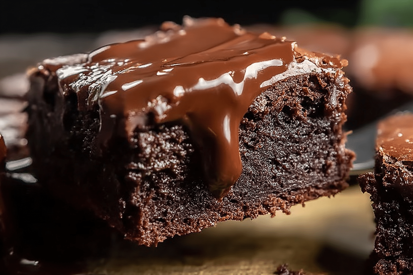 Chocolate Ganache Gooey Brownies