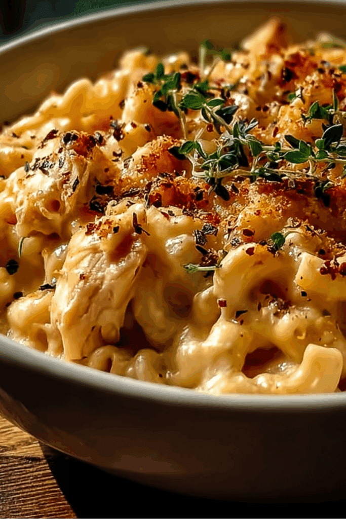 Easy-to-Make Crack Chicken Mac and Cheese