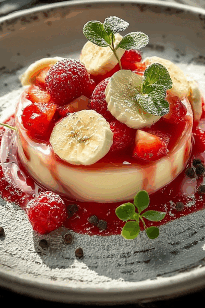 Strawberry Banana Cream Dessert