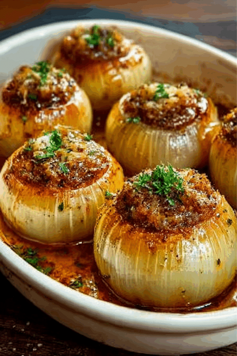 Greek Stuffed Onions (Salantourmasi)