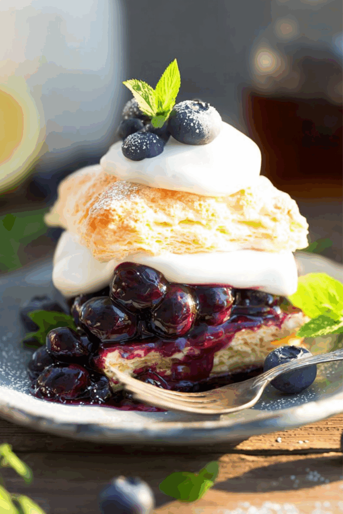 Blueberry Shortcake Cake