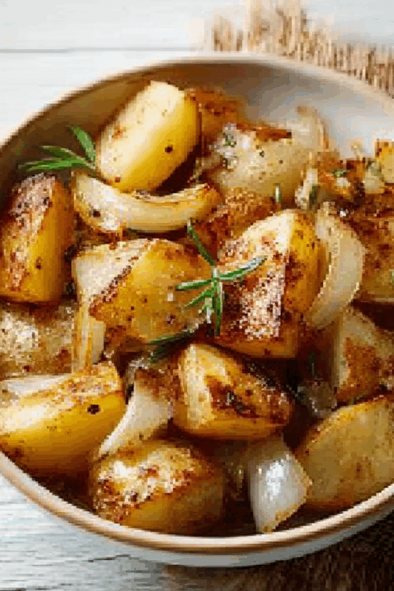 Oven Roasted Yukon Gold Potatoes with Onions